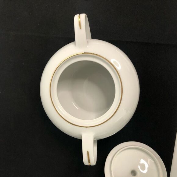 kaysons fine china golden rhapsody bellflower cream and sugar coffee tea set - Picture 5 of 10